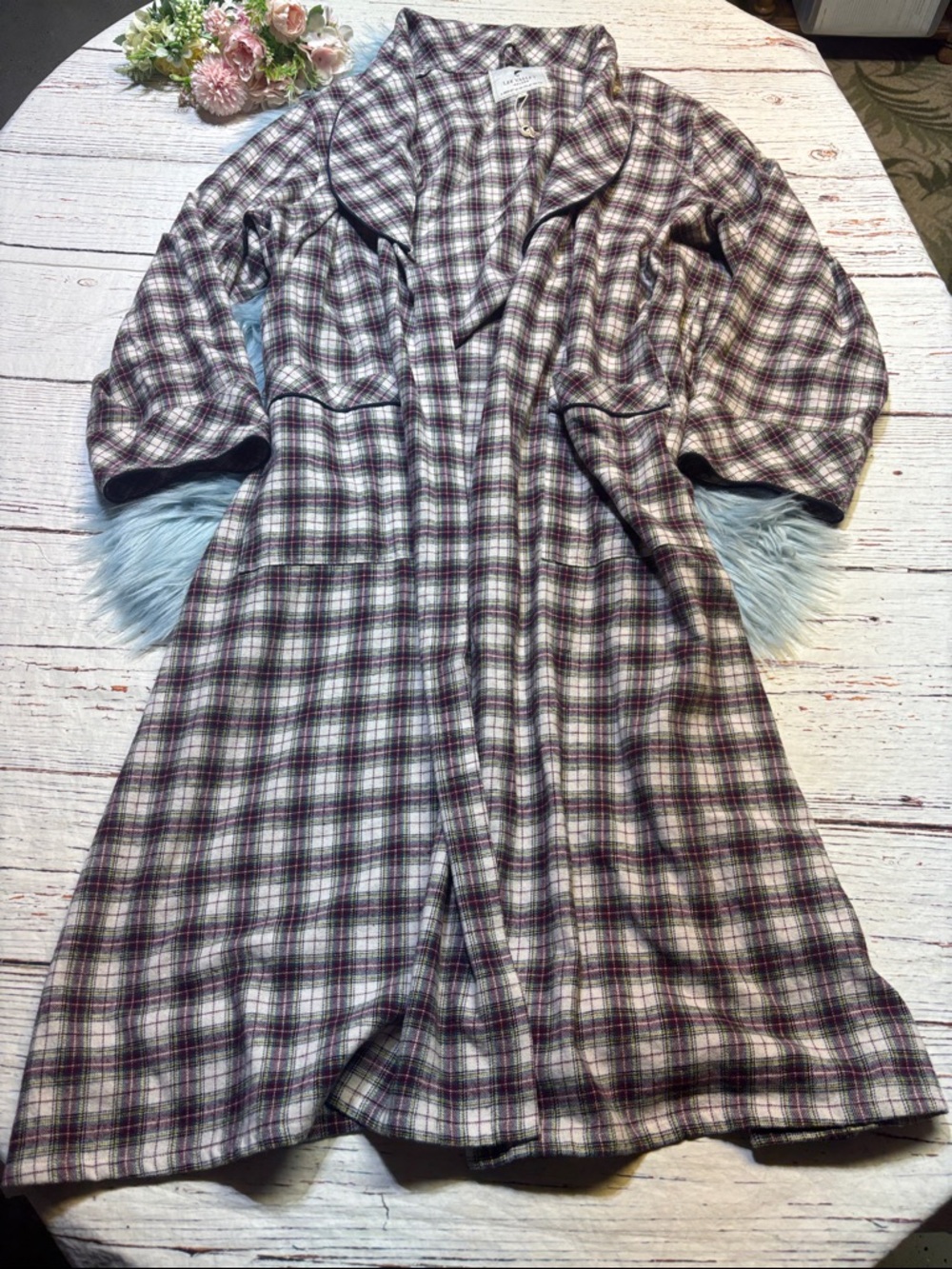 Lee Valley Ireland Tartan Cotton Robe sz L